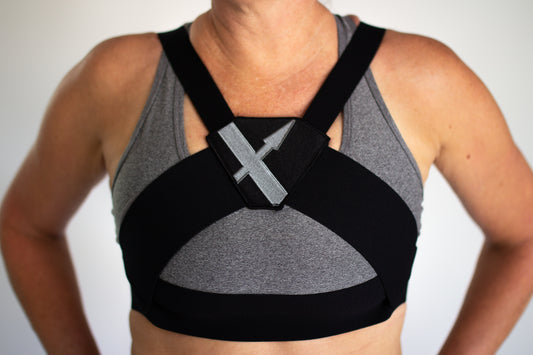 Ultimate comfort while maintainging control is what you get in the Wrax Flex. Designed to be worn over any sports bra you already own to minimize bouncing and maximize results!