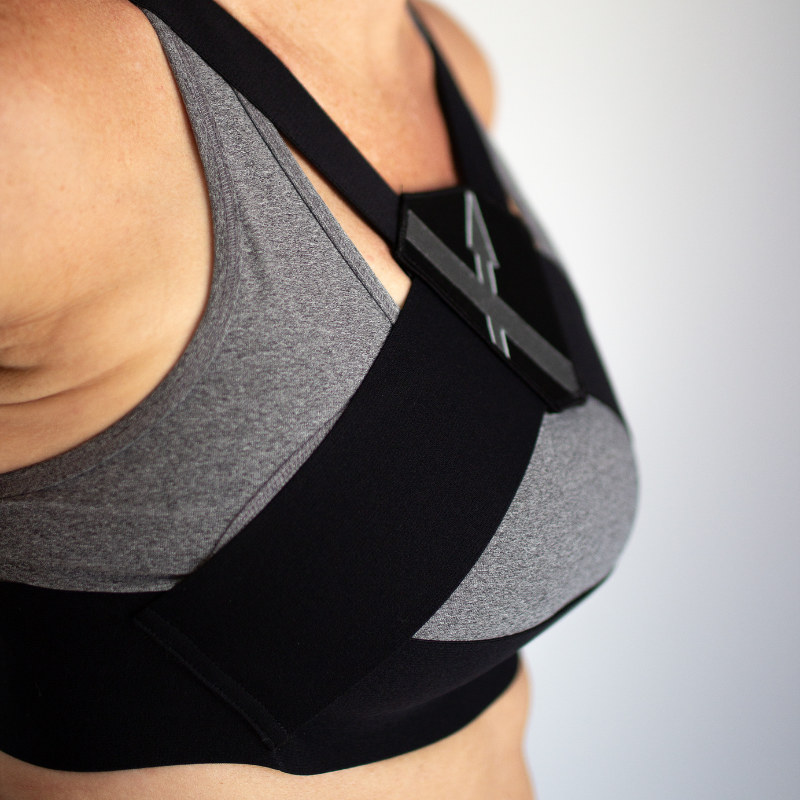 Image of the Wrax Flex Sports Bra Harness from the Side